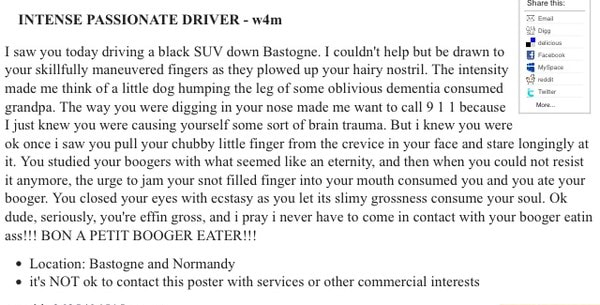 Intense Passionate Driver W4M I Saw You Today Driving A 