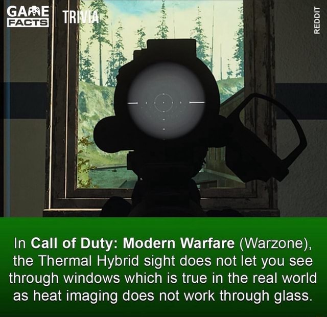 TRIVIA In Call of Duty: Modern Warfare (Warzone), the Thermal Hybrid ...