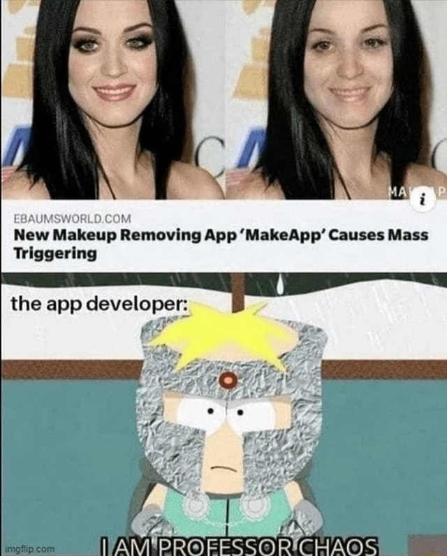 New Makeup Removing App 'MakeApp' Causes Mass Triggering the app developer iFunny