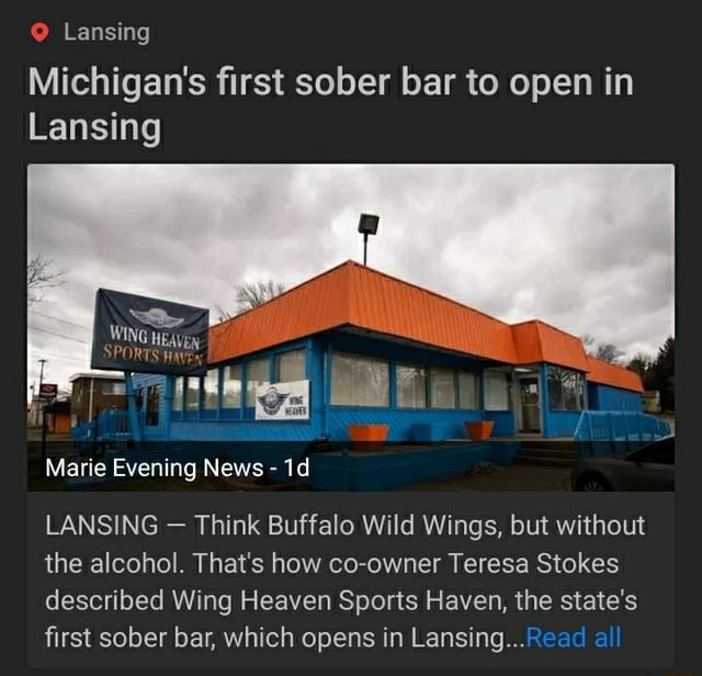 Lansing Michigan's first sober bar to open in Lansing WING EN SPORTS