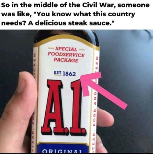 So in the middle of the Civil War, someone was like, "You know what