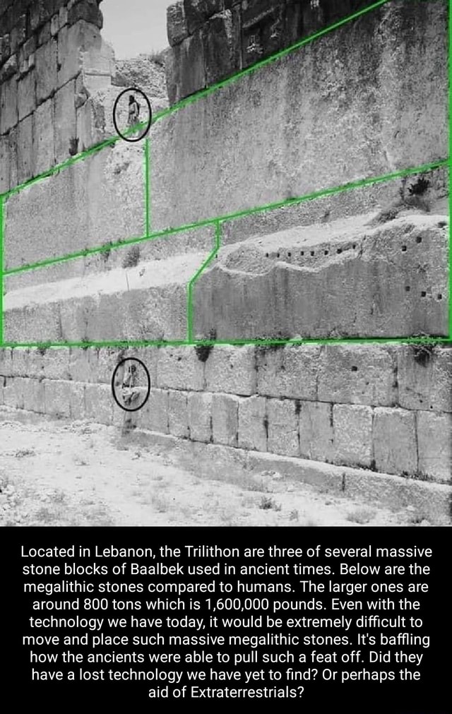 Es Ble Located in Lebanon, the Trilithon are three of several massive