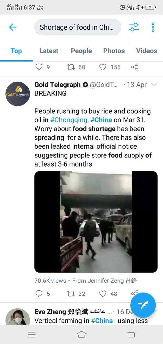 Top Shortage of food in Chi... 000 People Photos Videos 60 Gold