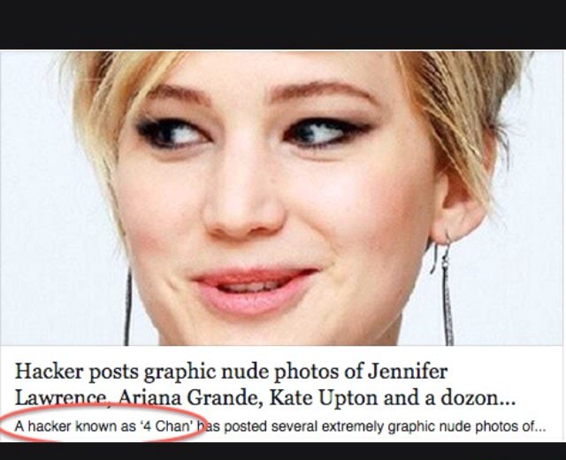 Hacker Posts Graphic Nude Photos Of Jennifer Lawrence Ariana Grande