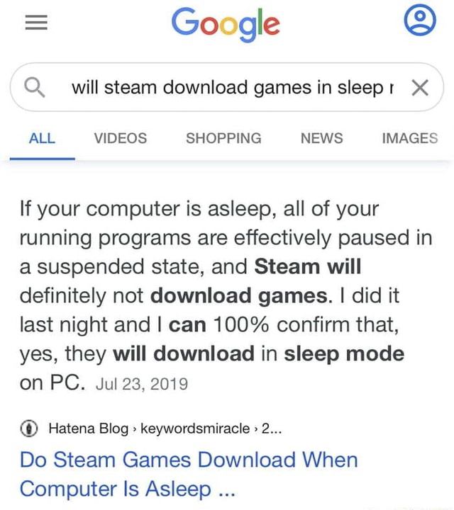 can steam while computer is sleep