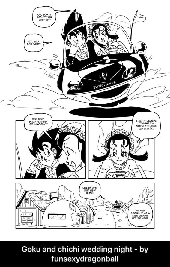 Goku and chichi wedding night by funsexydragonball Goku and chichi