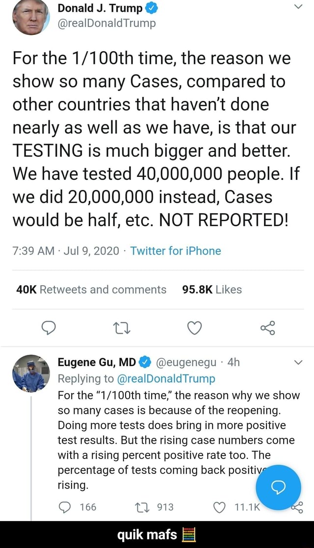 For The 1 100th Time The Reason We Show So Many Cases
