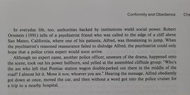 Was reading my Social Psychology textbook for school, and came across a ...