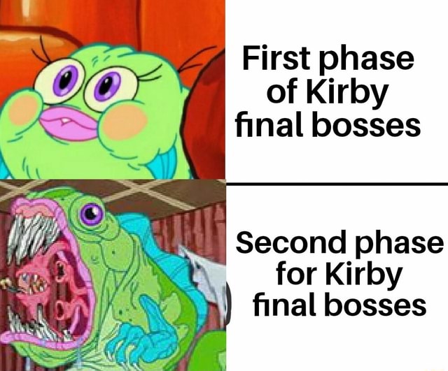 I First phase of Kirby final bosses Second phase for Kirby final bosses -  iFunny