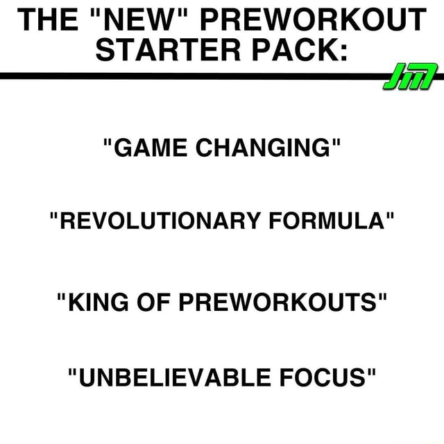 THE "NEW" PREWORKOUT STARTER PACK "GAME CHANGING" "REVOLUTIONARY