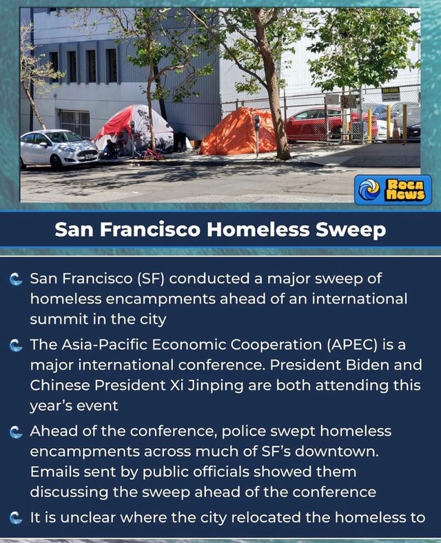 San Francisco Homeless Sweep San Francisco (SF) Conducted A Major Sweep ...