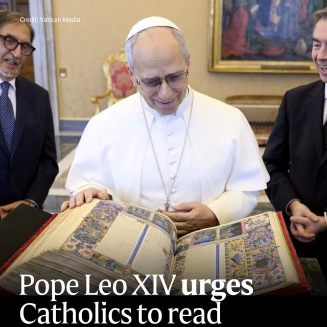 Pope Leo XIV TV urges Catholics to read - iFunny