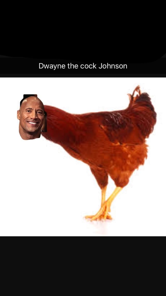 The cock johnson dwayne The Rock