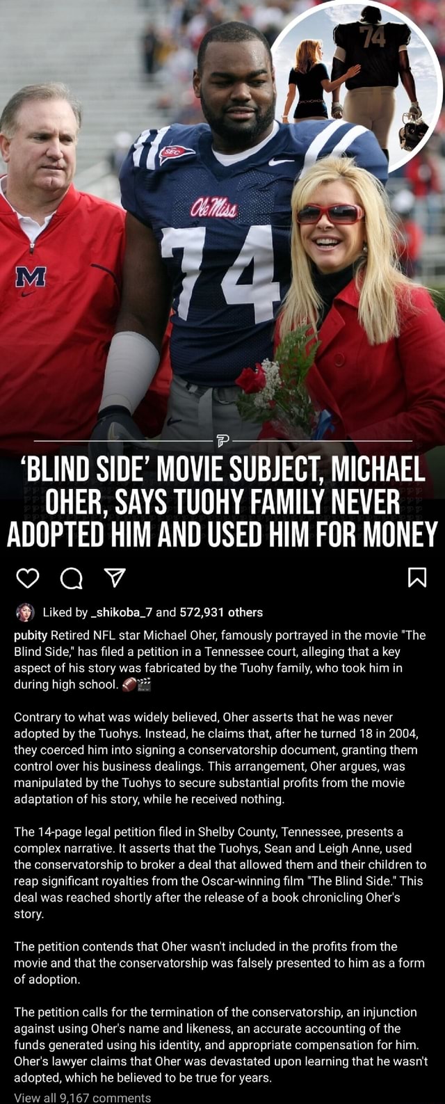 Michael Oher Tuohy Family: Did The Blind Side Narrative Tell the Real Story?