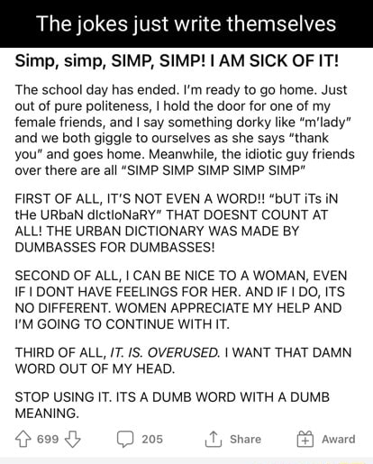 simp urban dictionary