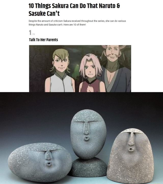 10 Things Sakura Can Do That Naruto & Sasuke Can't Talk To Her Parents