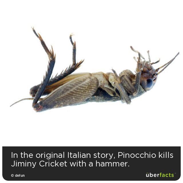 original pinocchio story kills cricket