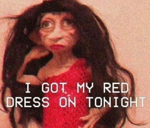 GOT. MY RED 'DRESS ON TONIGHT - iFunny