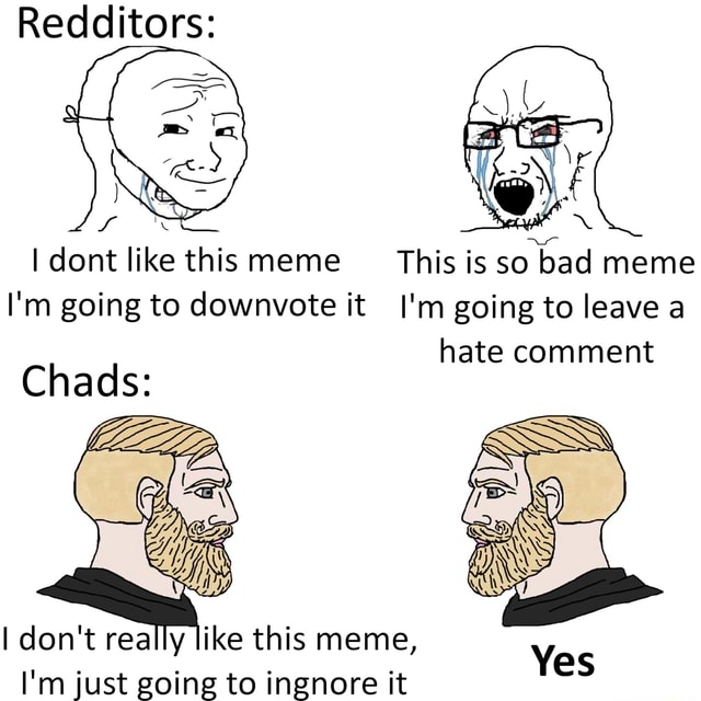 Redditors: dont like this meme This is so bad meme I'm going to ...