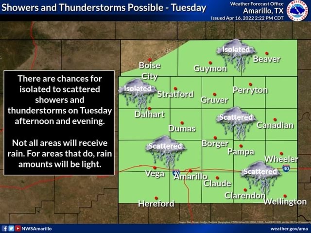 Weather Forecast Office Showers and Thunderstorms Possible - Tuesday ...