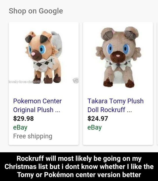 Featured image of post Pokemon Center Rockruff Plush