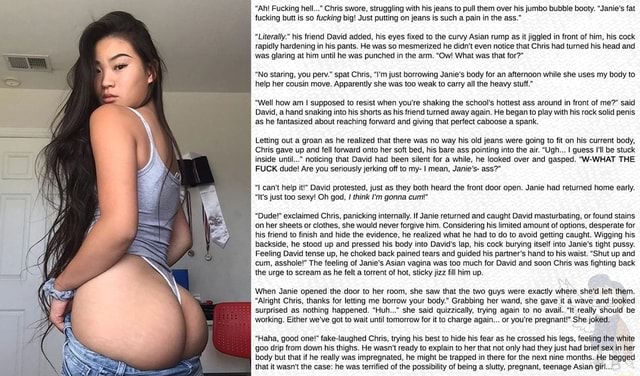 Asian girl bubble butt