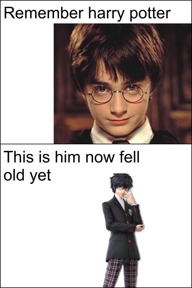 Remember harry potter This is him now fell old yet ª - iFunny