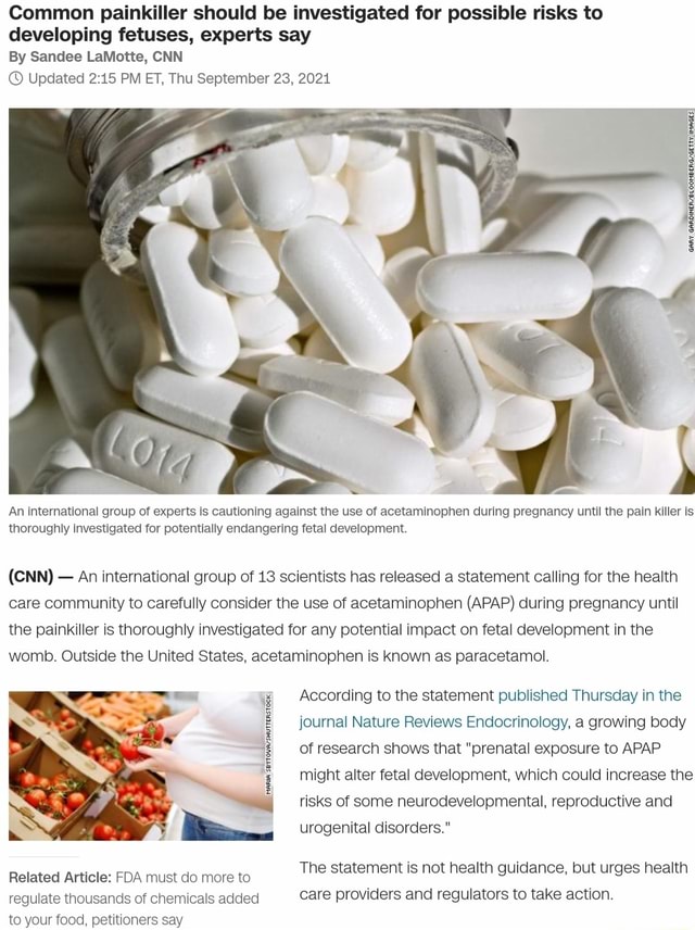 Common painkiller should be investigated for possible risks to