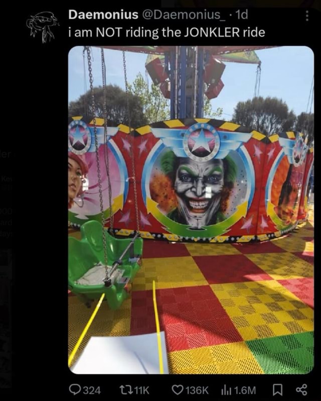Daemonius @Daemonius_- iam NOT riding the JONKLER ride O324 tank O136K ...