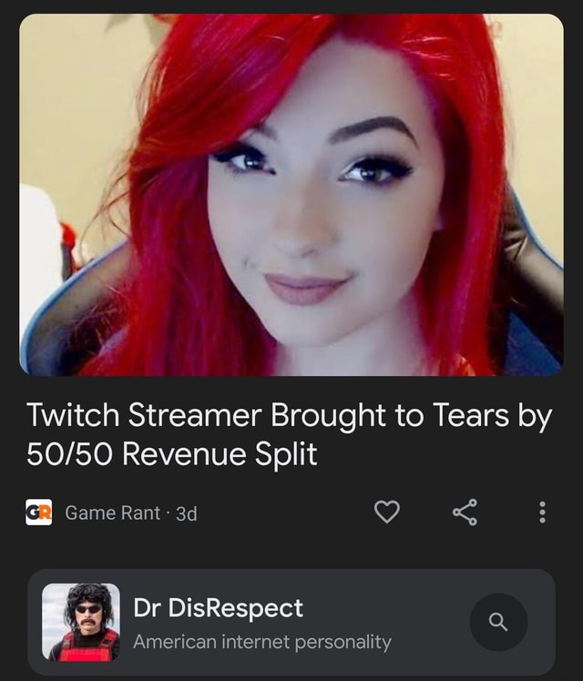 Twitch Streamer Brought to Tears by Revenue Split Game Rant - Dr ...