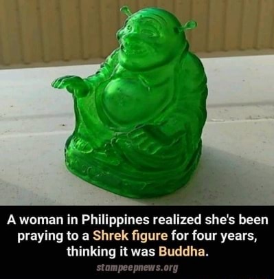 Aquaman hd wallpaper A woman in Philippines realized she's been praying to a Shrek figure for four years, thinking it