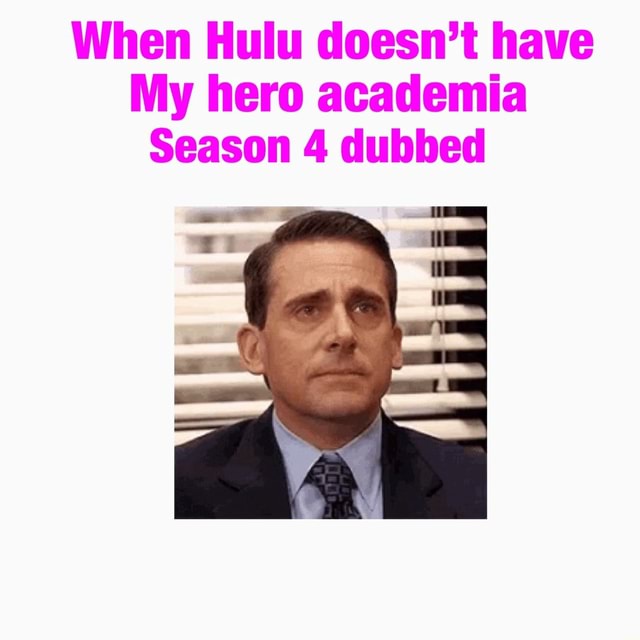 does hulu have my hero academia season 4 dub
