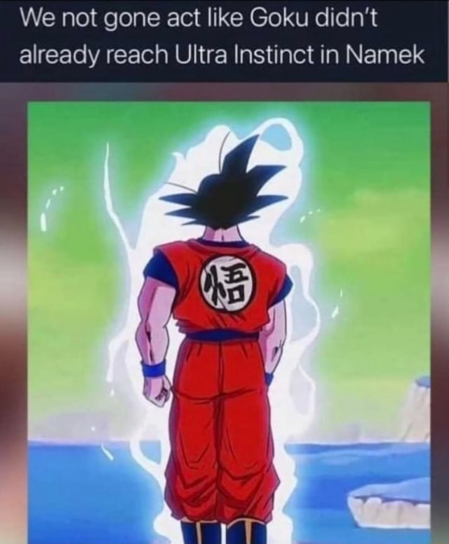 We not gone act like Goku didn't already reach Ultra Instinct in Namek ...