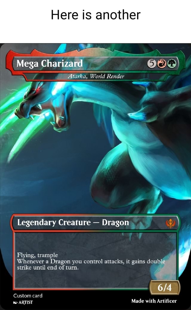 Here is another Mega Atarka, World Render Legendary Creature Dragon Flying, trample Whenever a Here is another Mega Atarka, World Render Legendary Creature Dragon Flying, trample Whenever a