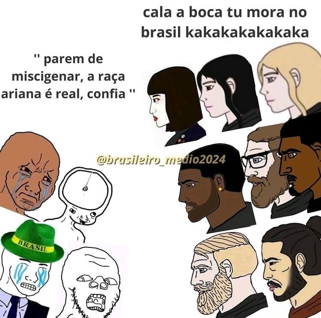 Parem de miscigenar, a raça ariana é real, confia cala a boca tu mora ...