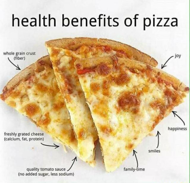 Health benefits of pizza whole grain crust (fiber) freshly grated