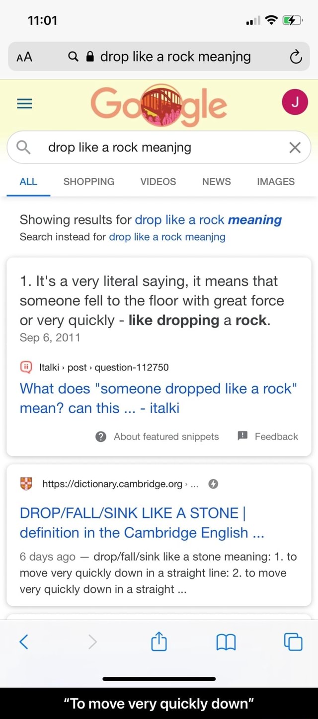 All Q Drop Like A Rock Meaning Drop Like A Rock Meanjng 4 All Shopping Videos News Images Showing Results For Drop Like A Rock Meaning Search Instead For Drop