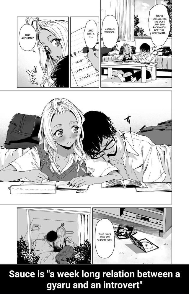 A Week Long Relationship Between A Gyaru And An Introvert Sauce is "a week long relation between a gyaru and an introvert