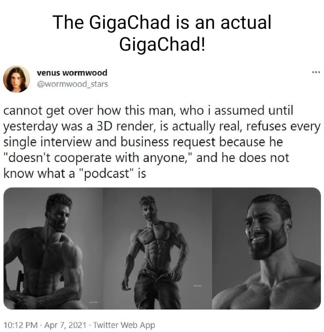 The Gigachad Is An Actual Gigachad! Venus Wormwood Cannot Get Over How 