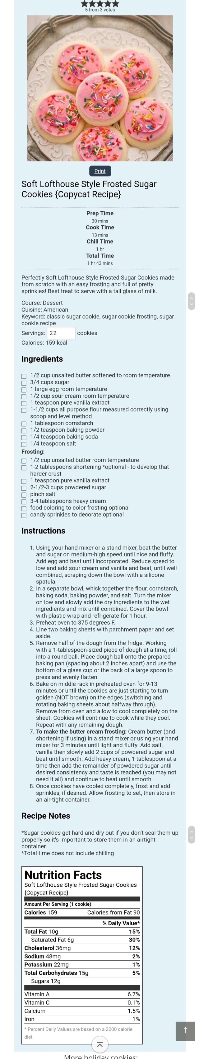 5 from 3 votes Soft Lofthouse Style Frosted Sugar Cookies {Copycat