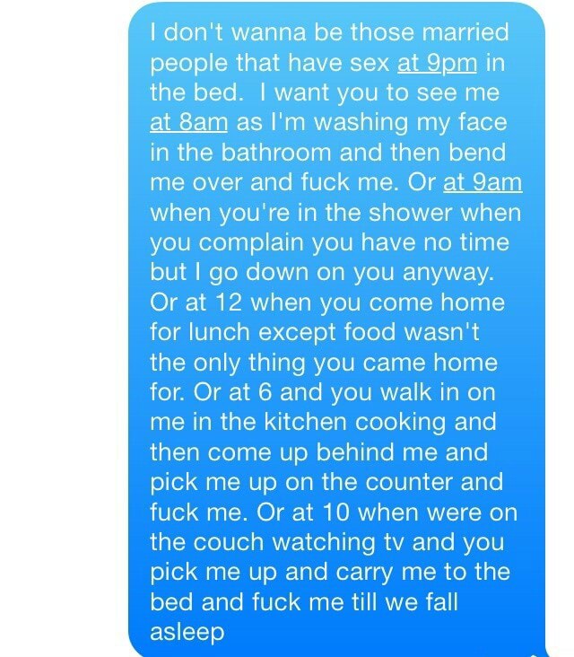 I Don T Wanna Be Those Married People That Have Sex At 9pm In The Bed