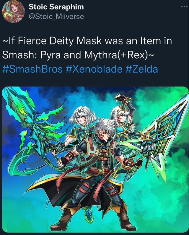 Stoic Seraphim Stoic Miiverse If Fierce Deity Mask was an Item in