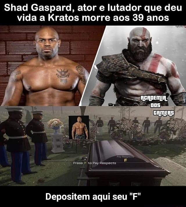 Shad Gaspard Ator E Lutador Que Deu Vida A Kratos Morre Aos 39 Anos To