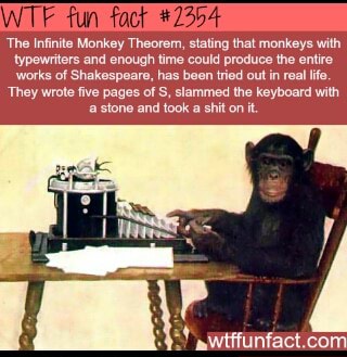 If given enough time, would a monkey eventually type out Shakespeare? The “infinite monkey theorem,” as it’s known, is most certainly wrong 