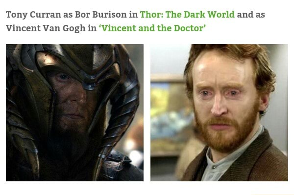 Tony Curran As Bor Burison In Thor: The Dark World And As Vincent Van ...