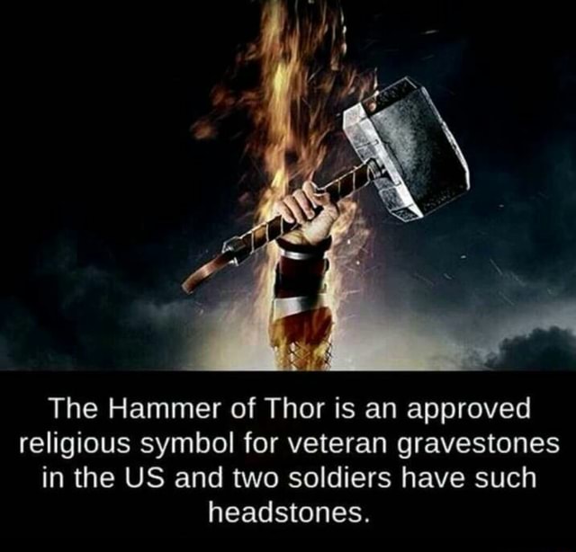 Hammer of thor gravestone