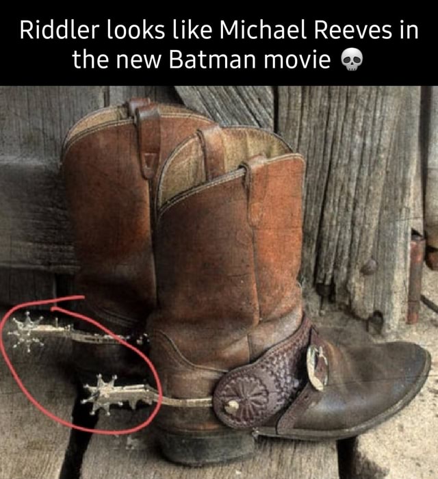Riddler looks like Michael Reeves in the new Batman movie - iFunny