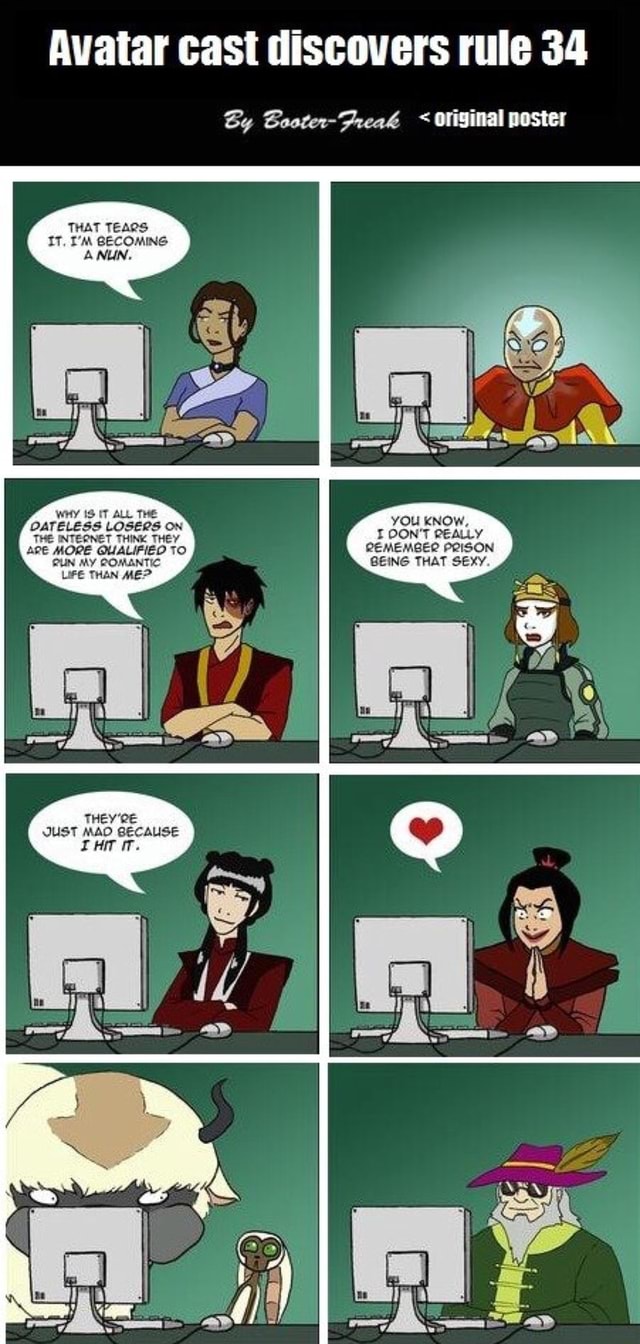 Avatar cast discovers rule 34 - )