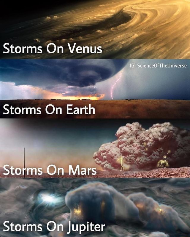 Storms On Venus IGI ScienceOfTheUniverse Storms On Earth Storms On Mars ...