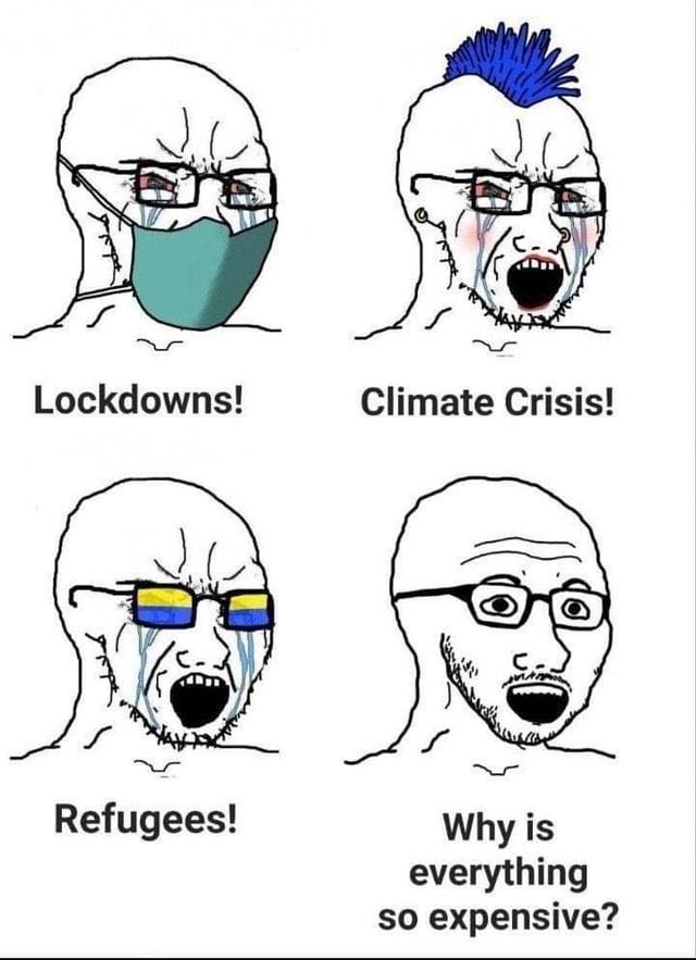 Lockdowns! Refugees! Why is everything so expensive? iFunny